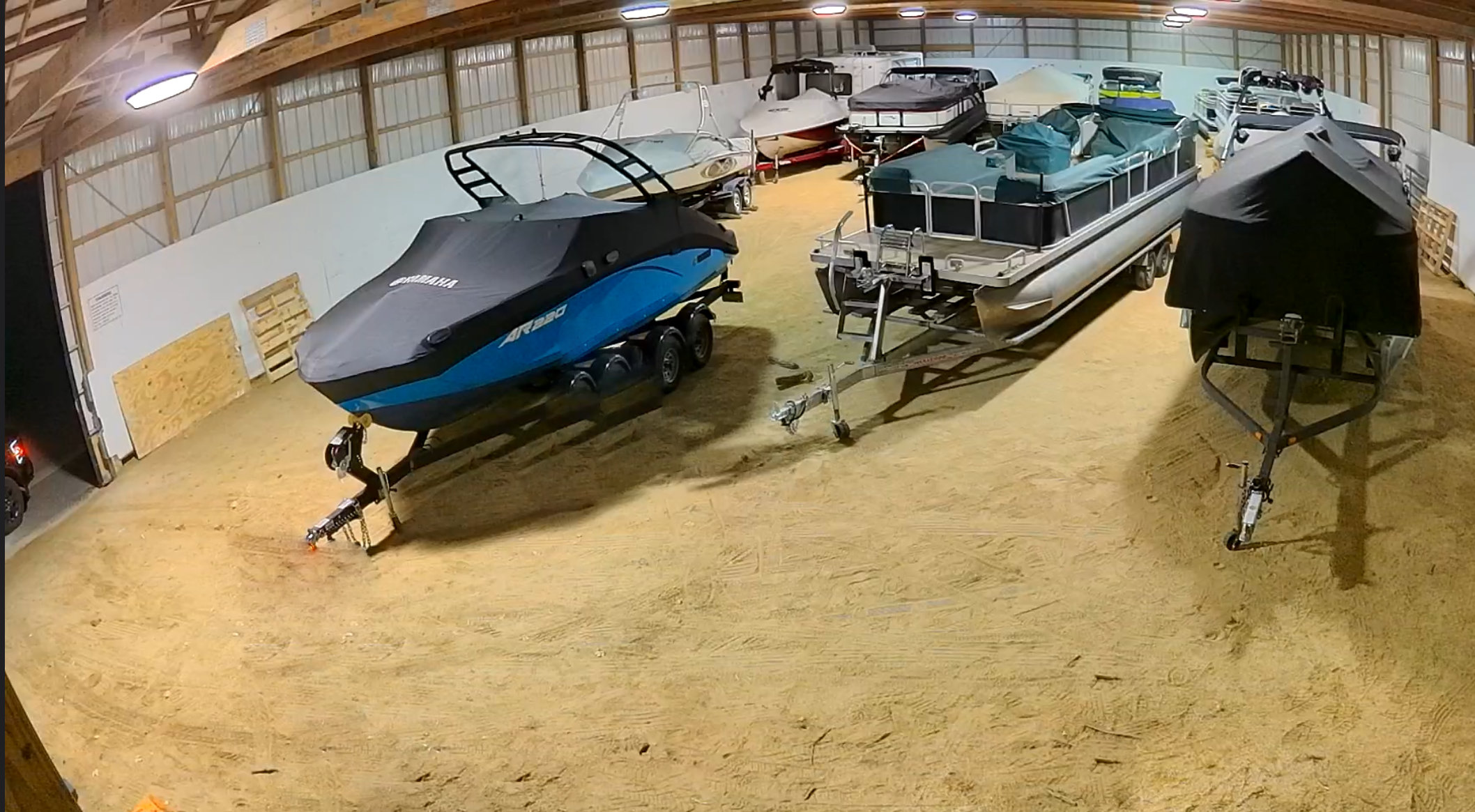 All sizes and types of boats and trailers can be accommodated