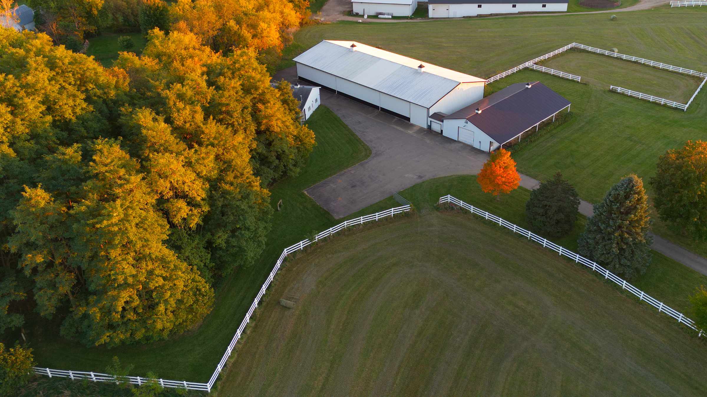 Aerial view of Grassland Valley storage property
